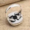 Kromdiopsid Ädelsten Handgjord Solid 925 Sterling Silver Ring Smycke
