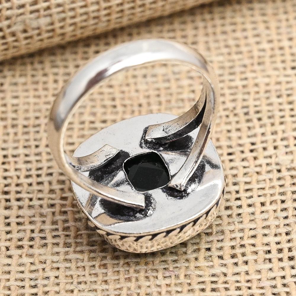 Kromdiopsid Ädelsten Handgjord Solid 925 Sterling Silver Ring Smycke