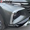 Front Fog Light Lamp Eyebrow Cover Trim For Hyundai Tucson NX4 -2024 Carbon Fiber Car Foglight Eyelid Strip Accessories