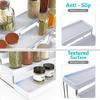 Pack of 2 Expandable Spice Rack Cabinet Organizer and Seasoning Organizer for Kitchen Adjustable Storage Solution for Counterto