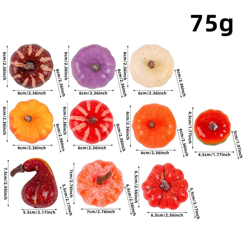 Simulation Vegetables Halloween Harvests Foam Pumpkin Restaurant Window Decorations Thanksgiving Photo Props