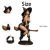 Spellbound Beauty Sexy Witch Bookshelf Figurine Witch Statue Gothic Home Decor
