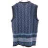 ICEWEAR 80s Vintage Icelandic Nordic Pattern Knit vest M Navy Men's Used