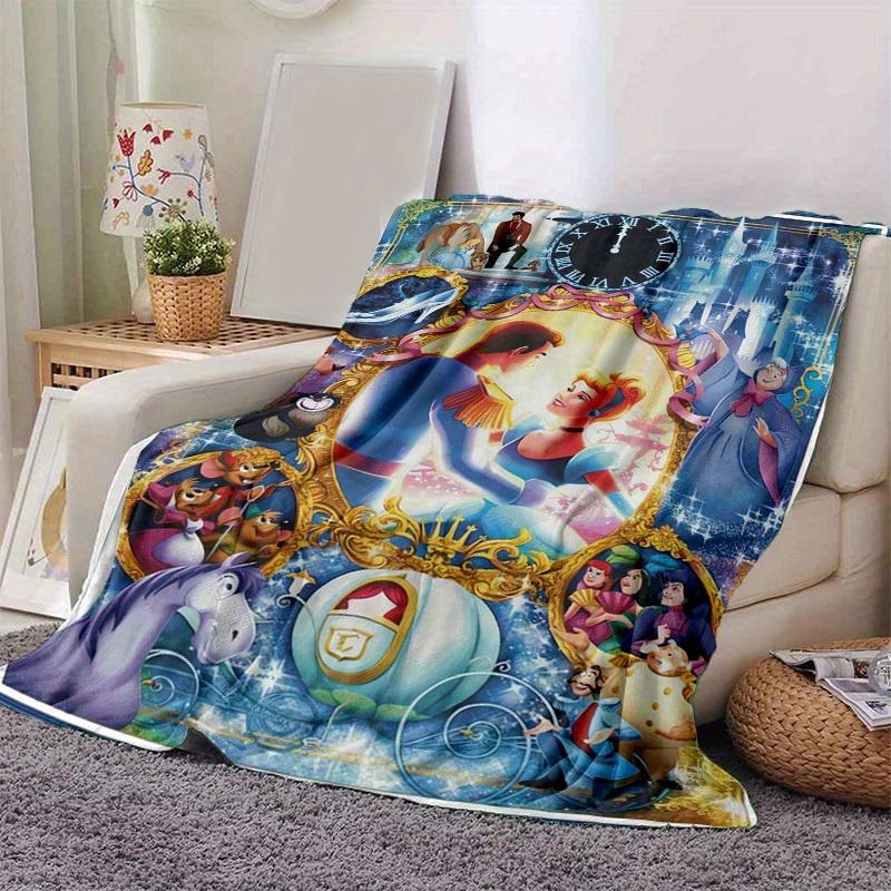 

1pc Cinderella s Enchanted Evening: A Magical Home Decor Blanket Perfect for Your Living Room, Bedroom, Home Decor,Blankets,Gifts For Friends 80cmx120cm
