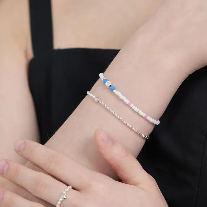 Mini Motif Silverball Bracelet 2mm