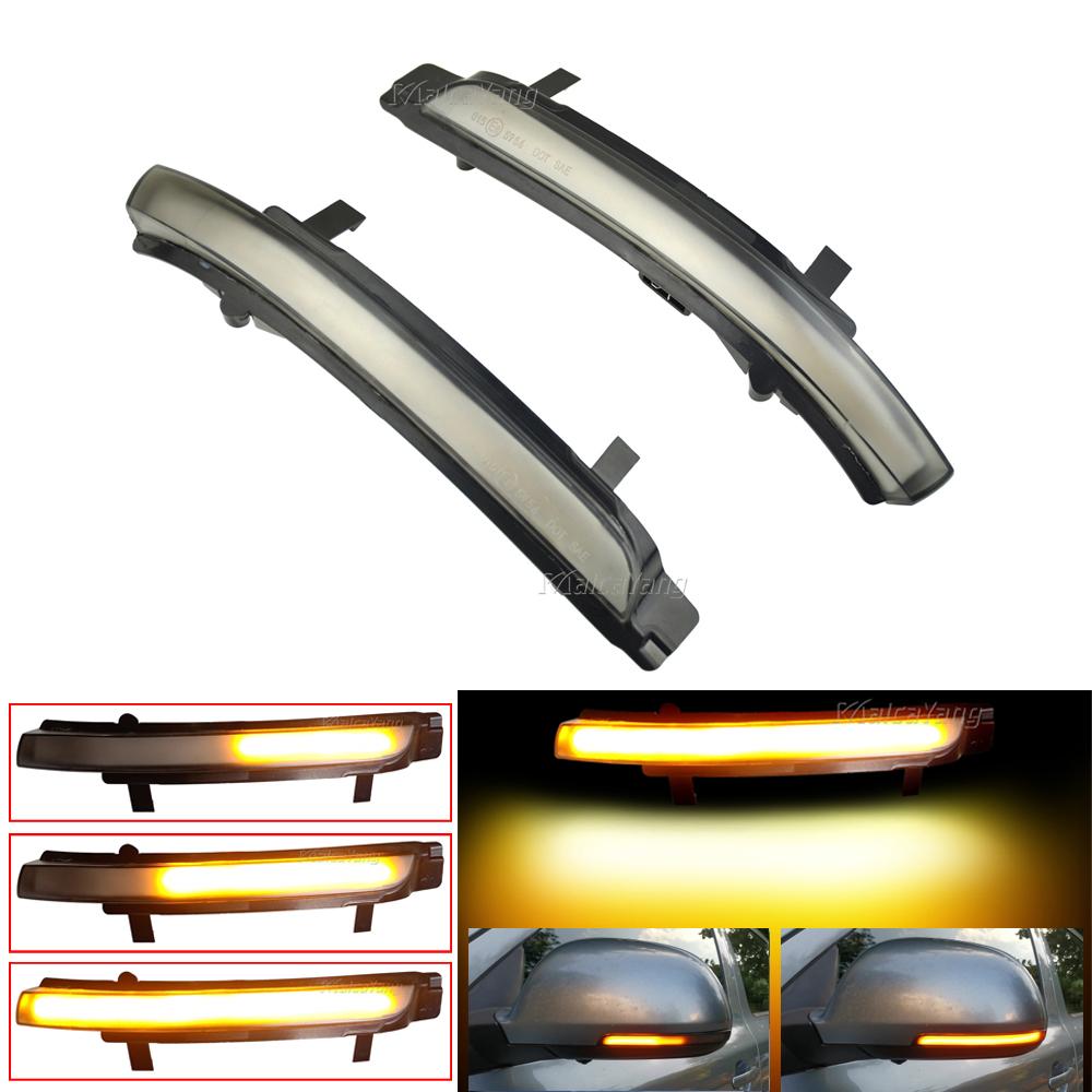 2 PCS for Skoda Octavia 2009-2013 SUPERB 2008-2014 Dynamic LED Turn Signal Blinker Mirror Flasher Light Sequential Lamp