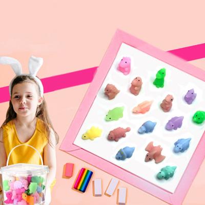 5 Stück Tier Squishies Spielzeug Weiche TPR Mini Dinosaurier Puppe Flexibel Kneten