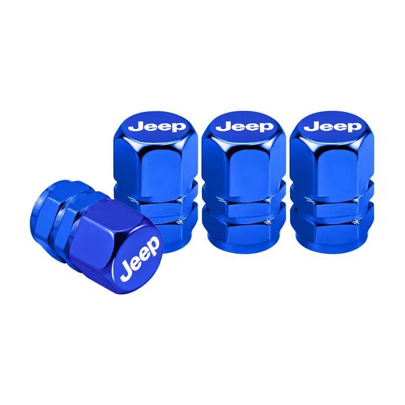 4pcs Car Styling Wheel Tire Valve Air Stem Cap Duust Cover For Jeep Renegade Wrangler JL Grand Patriot Willys Liberty Trail Hawk LVCZN1