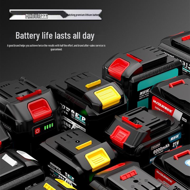 20V Lithium Battery Electric Tool Set: Angle Grinder, Hammer Drill, and Electric Wrench