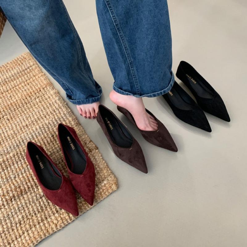 French Kitten and Leopard Print Single Shoes Women's Shoes 2025 New Spring and Autumn Pointed Temperament Socialite Black High Heels