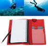 Tauch-Notizbuch Tauch-Schreibtafel mit Stift Schreibblock Robuster Notizblock Wasserdichtes Tauch-Notizbuch für Unterwasser