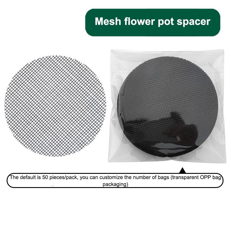 

Pot Hole Mesh Pad Mat Grid Round Drainage Hole Screen For Pot Bottom Prevent Soil Loss Anti Bonsai Flower Plant Gardening Tools 50pc