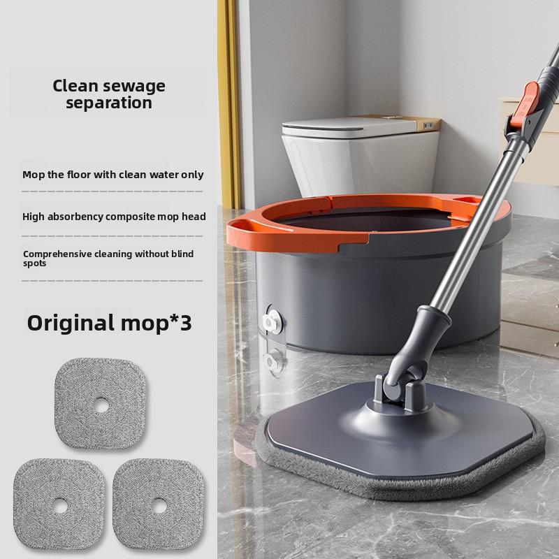 Rotating Mop, Hands-free Sewage Washing, Separated Floor , Household Automatic Dehydration, Drying and  Integrated Mop Bucket