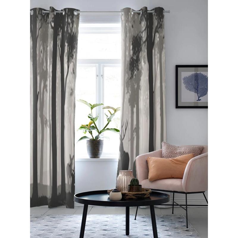 Лес и олени на естественном фоне — фото 4