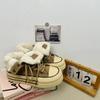 2025 Winter Women's Vulcanized Shoes Fur Womens Flat Shoes Increased Womens Sneakers Casual Female Canvas Shoes Tenis De Mujer