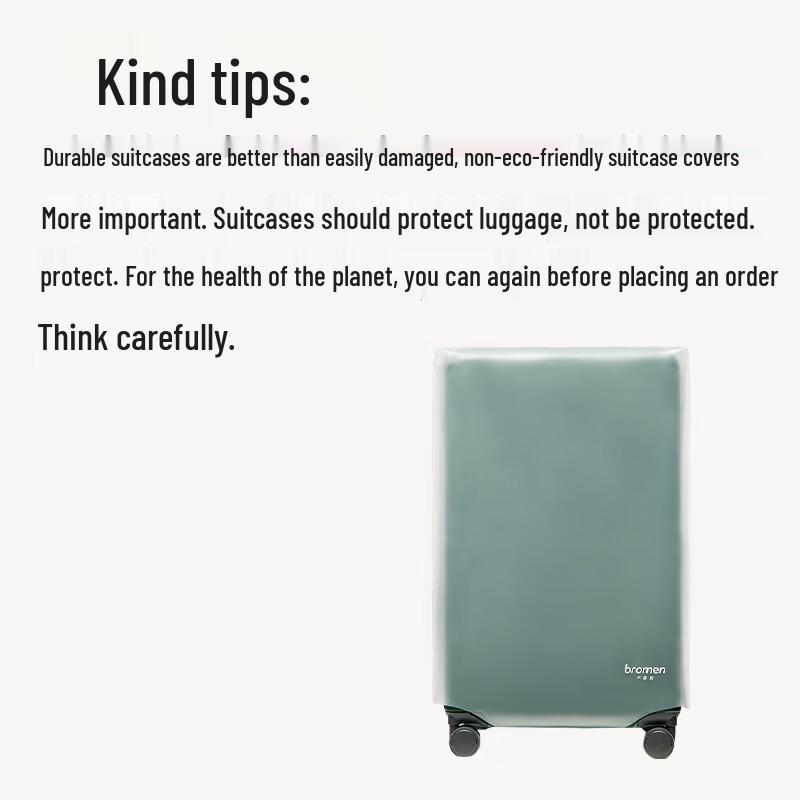 Boliemei Frosted Transparent Luggage Cover