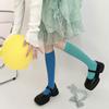 Colorful Calf Socks Velvets Knee High Stockings Lightweight Breathable Knee High Socks Student Girls Middle Tube Socks