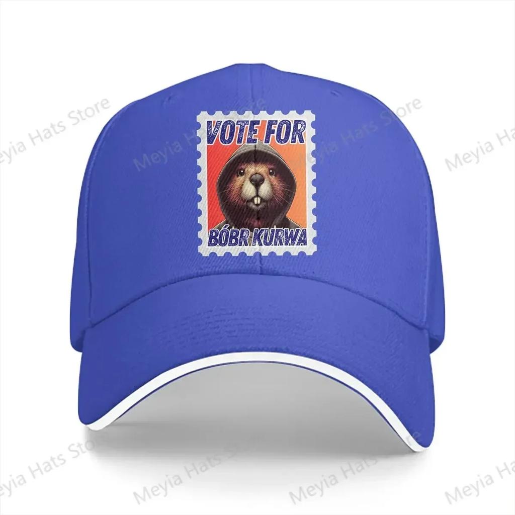 Vote Bobr Kurwa Game Windproof Cap Sun Visor Hip Hop Caps Cowboy Hat Peaked Hats