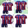 Barcelona Home Jersey Messi 10 Lewandowski 9 Gavi 30 Pedri 8 Suitable For Children Various Sizes Available