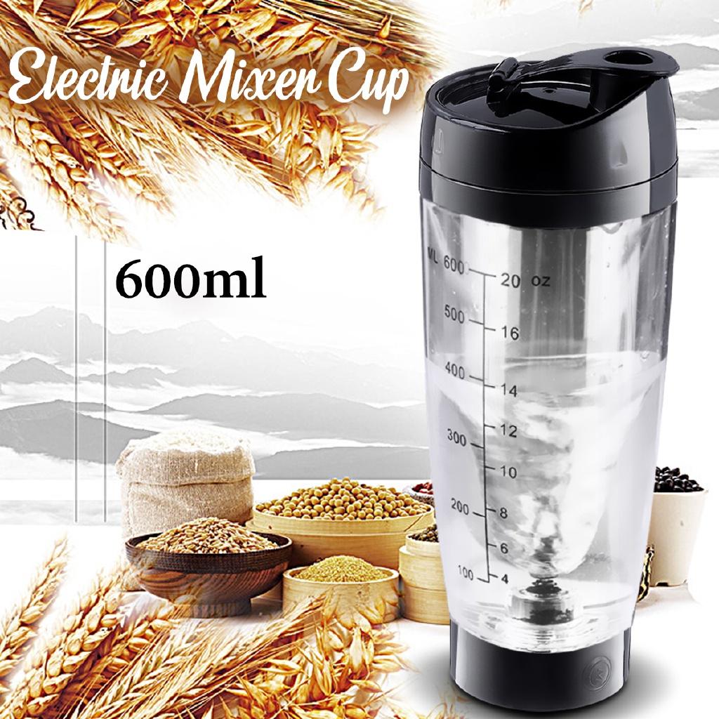 600ml USB Portable Electric Rechargeable Automatic Coffee Protein Milk Mixer Cup Shaker For Travel Use Fruit Juice Mixer