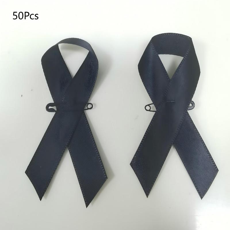 

10/50 шт. Чорна стрічка шпилька брошка проста стрічка значки жалобна брошка унісекс костюм спідниця комір шпильки краватка ювелірні аксесуари