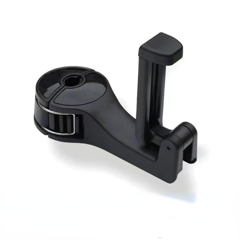 

Автомобильный крючок, черный держатель для телефона, крючок, многофункциональный автомобильный держатель для телефона с замком, креативный крючок для подголовника сзади, автомобильный универсальный чёрный