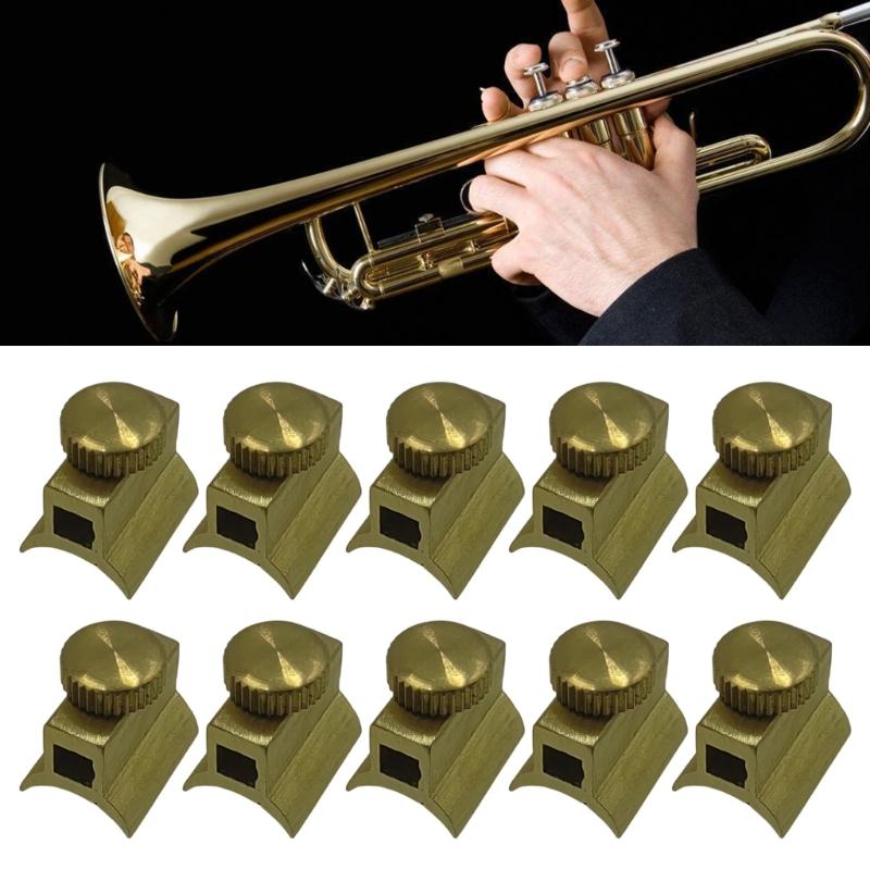 10Pcs Brass Trumpet Flute Base Screw Corrosion Resistant Miniature Brass Components for Secure Instrument Assembly