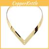 V Shaped Fashionable Women Metal Collar Necklace For Fashion Enthusiasts