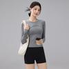 Women's Quick Dry Long Sleeve Training Top for Yoga and Fitness