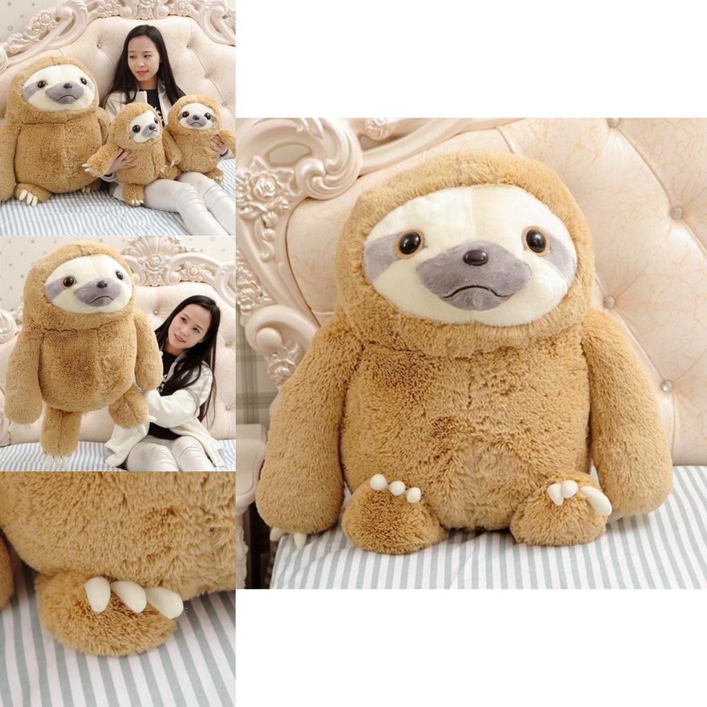 Adorable New Cute Giant Sloth Stuffed Plush Animal Doll Soft Toy Cushion Gift For All Ages