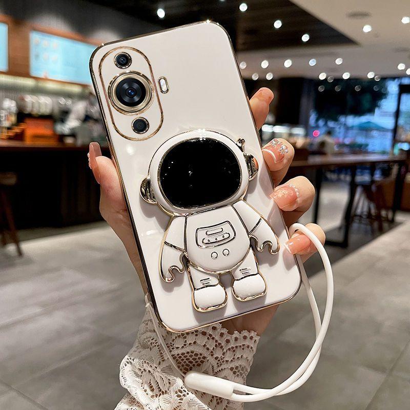 Case For Huawei Nova 12S 12 Lite 12 Active 11 12i 12 SE Cover Luxury Electroplated Astronaut Mobile Cute Phone Case Bumper