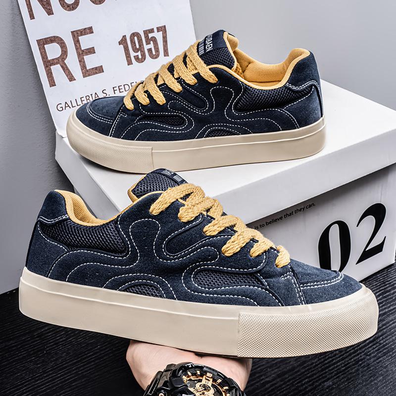Hot Sale Skateboard Shoes Men Fashion Streetwear Shoes Teenager Vulcanized Shoes Designer Trendy Shoes for Men Casual Sneakers
