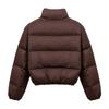 New Women's Solid Color Kendou Style Zip Up Cotton Coat Warm Thick Fashionable Autumn Winter Coat