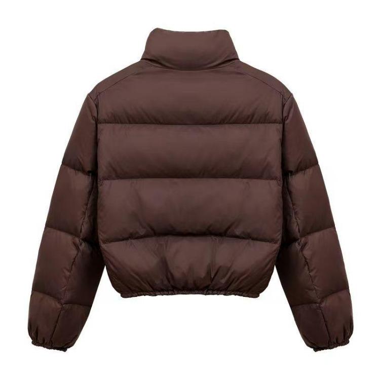 New Women's Solid Color Kendou Style Zip Up Cotton Coat Warm Thick Fashionable Autumn Winter Coat