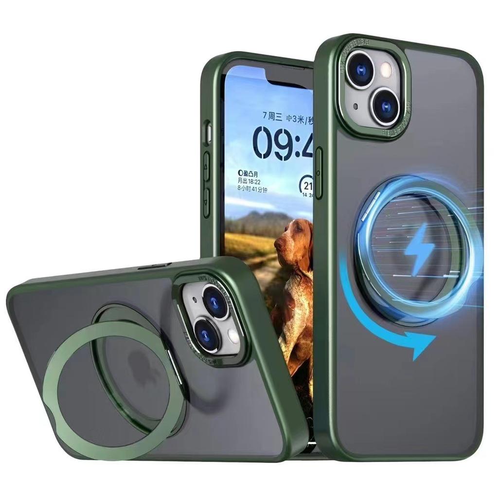 The new model is suitable for Apple 11 mobile phone case fulcrum 111 rotating anti-drop car iPhone11Pro magnetic protective case