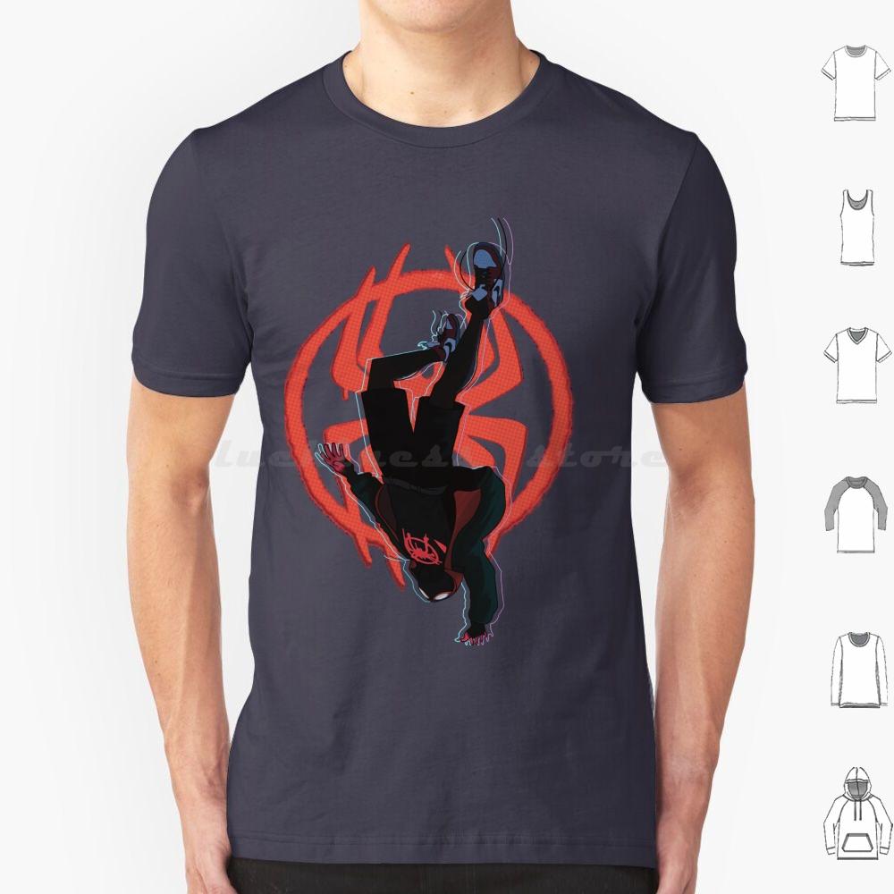 Miles Morales T Shirt 6xl Cotton Cool Tee Miles Morales Into The Spider Verse Across The Spider Verse Animation Cartoon Spider