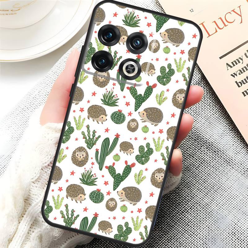 Cute Hedgehog Cover For OnePlus 15 13 13R 13T 12 12R 10T 11 10 Pro OnePlus Nord 5 CE 4 3 Lite N20 N30 Case