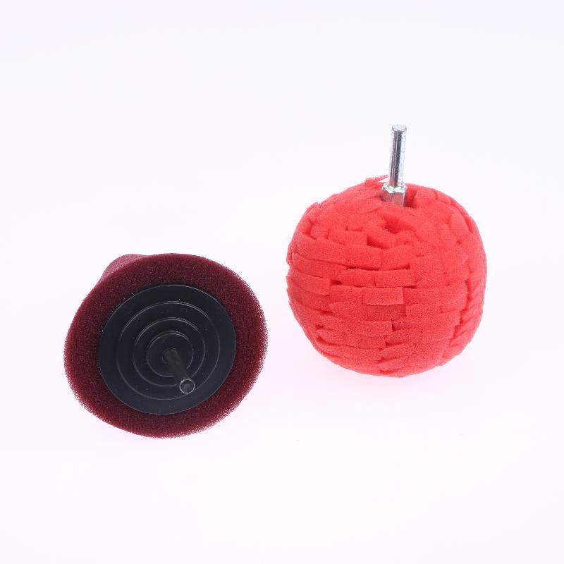 2Pcs Car Hub Polishing Sponge Grinding Head Metal Plastic Grinding Conical Sponge Polishing Sponge Wheel