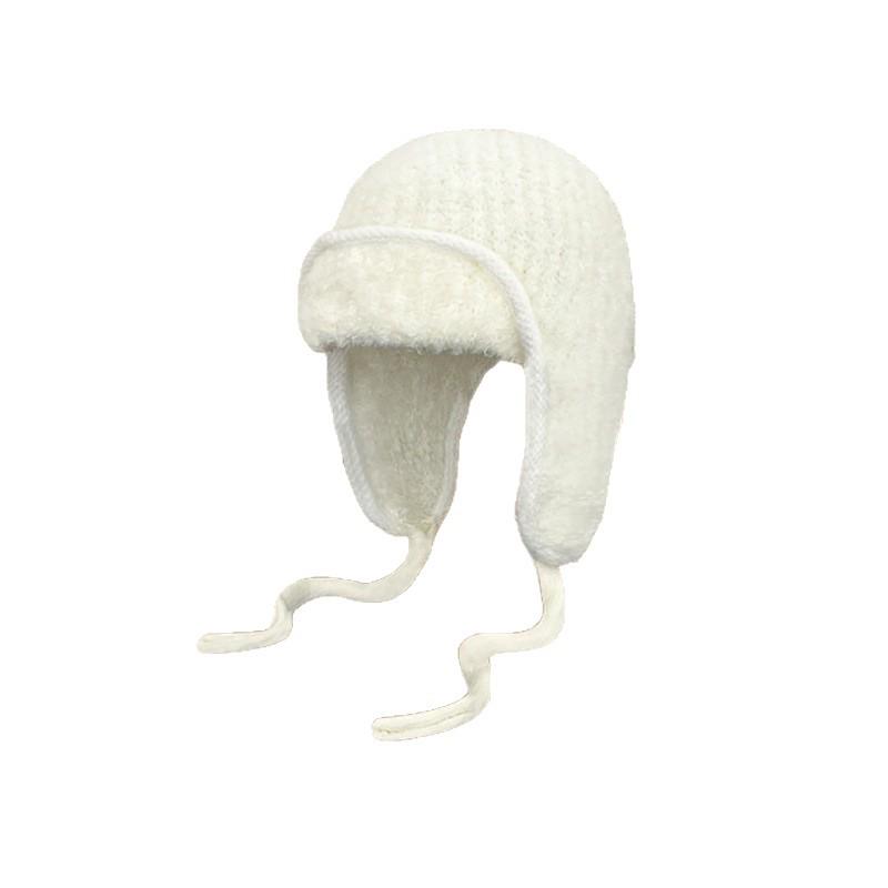 Warme Damen-Strickmütze im koreanischen Stil - Vielseitiges Lei Feng-Design für Herbst/Winter