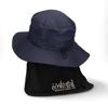 [Manhattan Portage] Sunshade Box Logo Adventure Hat with Logo Hat and Satin SUNSHADE LOGO HAT (013 Navy)