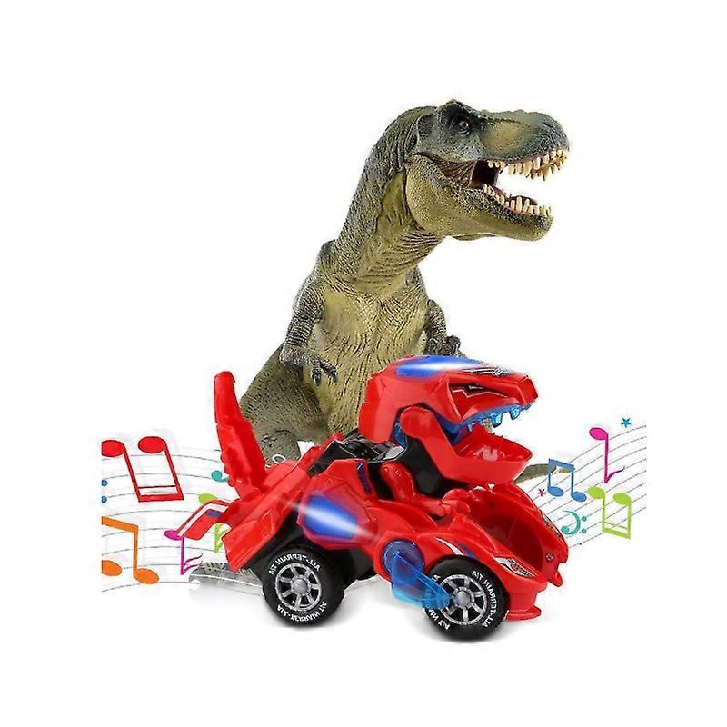Deformed Dinosaur Car Toy, Deformed Dinosaur Car, Automatic Car With Music And Led Lights