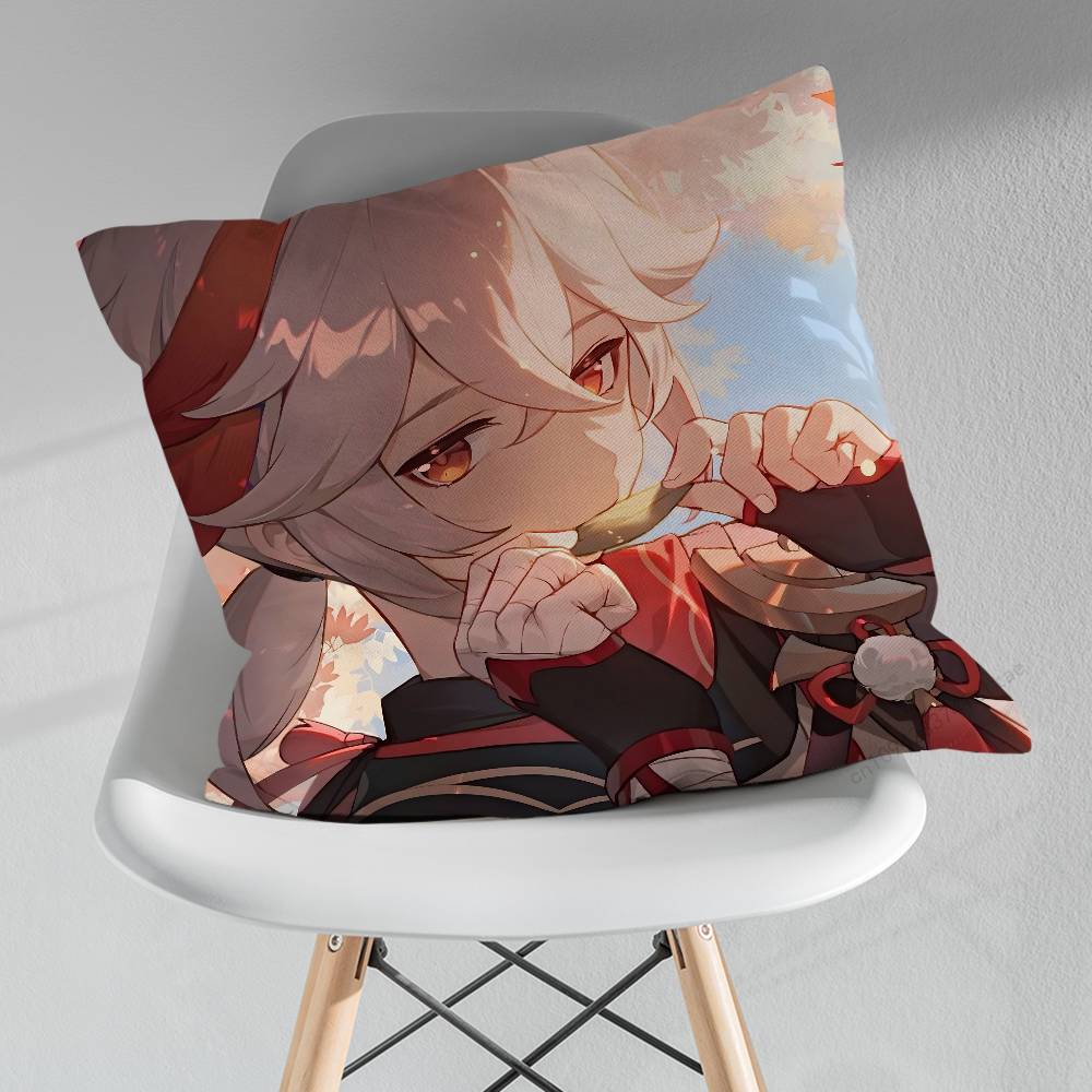 KKaedehara KKazuha Pillowcase for Sofa Room Office Decor Printing Merchandise AllMatch Cushion Cover