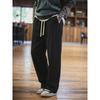American Retro Heavy Fleece-Lined Thickened Sweatpants for Men, Winter Knit Pants, Export Men's Casual Long Pants