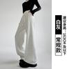 Grey sweatpants women's spring and autumn new straight sweatpants casual small banana lulu narrow wide-leg pants