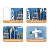 Non-Toxic 740Pcs Arab City Postcard Building Blocks Dubai Art Wall Hanging Bricks Home Decoration Ornaments Children Gifts 4929