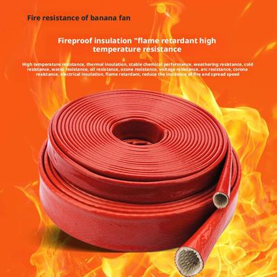 1 Roll Oil Pipe Protective Sleeve  Heat Resistant Cable Sleeve Silicone Fiberglass Pipeline Protector Tool Fit For Hoses