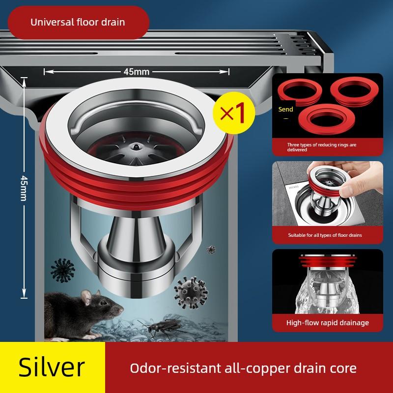 New Model Anti-Odor Drain Device for Bathroom, Universal Inner Core Anti-Backflow Valve, Anti-Odor Gadget for Drain Pipes, Sealing Cover