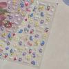 1pcs 5D Bronzing Shininy Pink Sakura Nail Art Stickers Flower Self-Adhesive Nail Decorations Decals Accessories