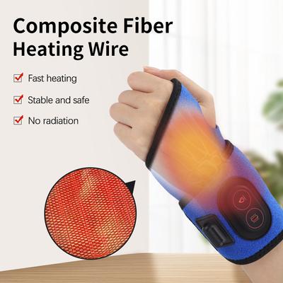 USB Electric Heated Wrist Massage Hand Joint Vibration Relaxation Pain Relief Health Care Brace