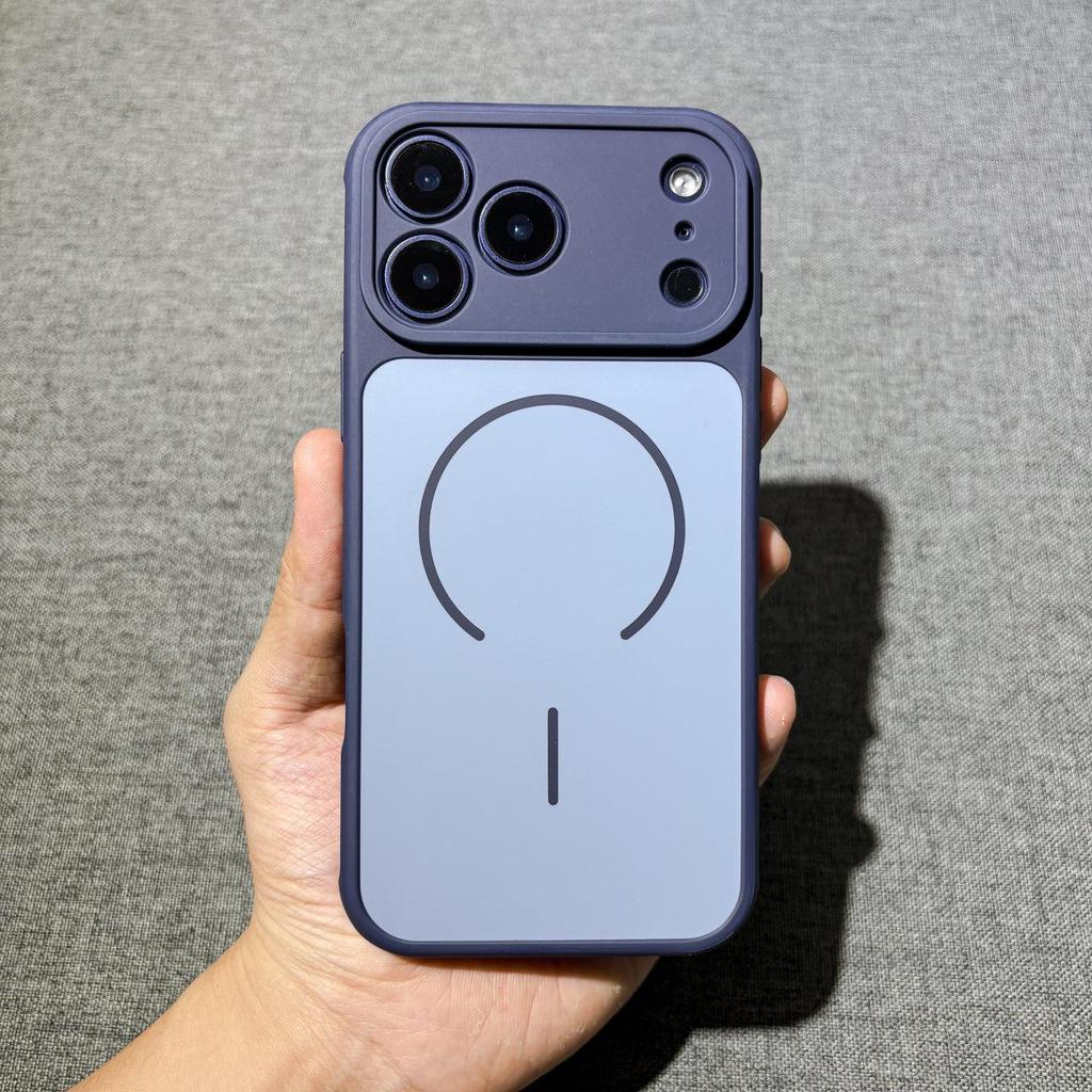 iPhone 17 Pro Max Magnetic Lens Protection Case - Full Coverage, Anti-Drop, Frosted Feel